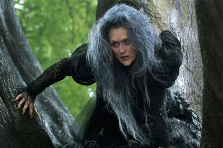 Guess who? That's Meryl Streep as an indecisive but plot-driving witch in 'Into the Woods.' (PETER MOUNTAIN / Disney Enterprises, Inc.,)