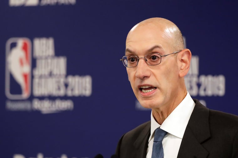 NBA Commissioner Adam Silver on the James Harden-Ben Simmons situation: "In this case, you had two teams that ultimately seem satisfied by the outcome of the trade and willingly entered into it.”