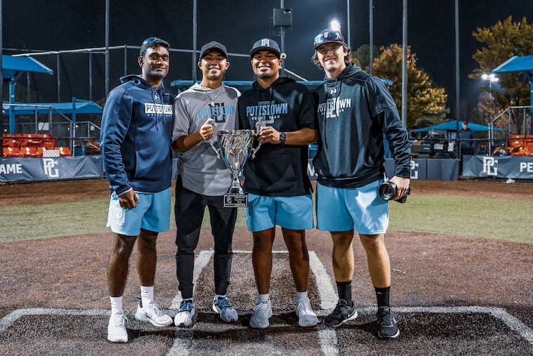 Mohan Suri (from left), Adam Yu, Danny Vasquez, and Rob Schweitzer are four friends from South Jersey who run the Pottstown Scout team.