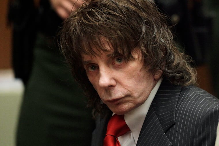FILE - In this May 29, 2009 file photo, music producer Phil Spector sits in a courtroom for his sentencing in Los Angeles. Spector died Saturday, Jan. 16, 2021, at age 81.