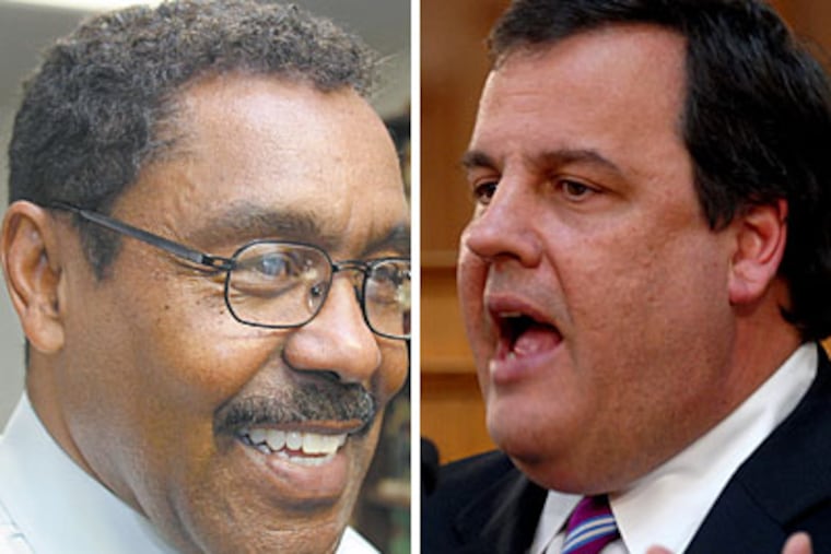 Gov. Chris Christie will soon get his first chance to start making over the state supreme court when Justice John Wallace (left) comes up for reappointment in May. (David M Warren / Staff Photographer)