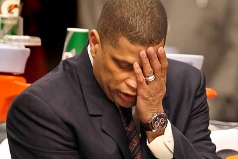 Eddie Jordan reportedly did not fine Samuel Dalembert for arriving late to games and meetings. (Steven M. Falk/Staff file photo)