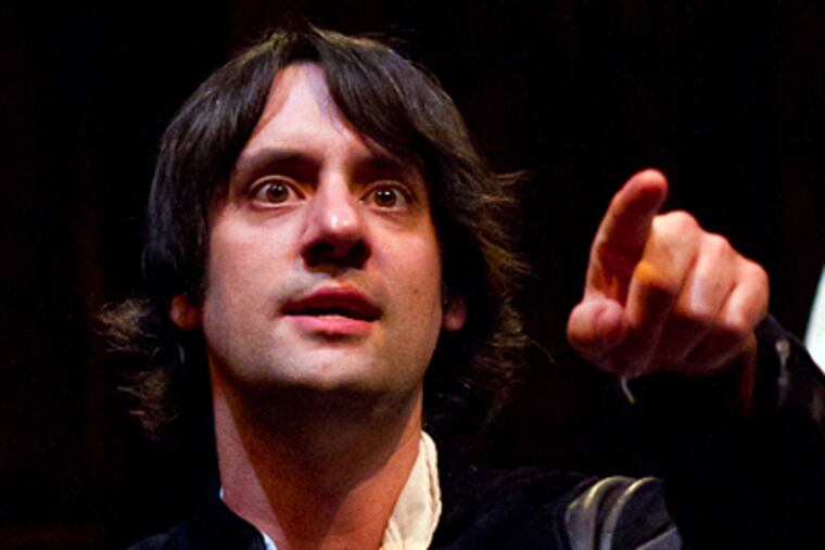 Sam Henderson as Spinoza in Lantern Theater’s Fall Philosophy Festival. (Mark Garvin)