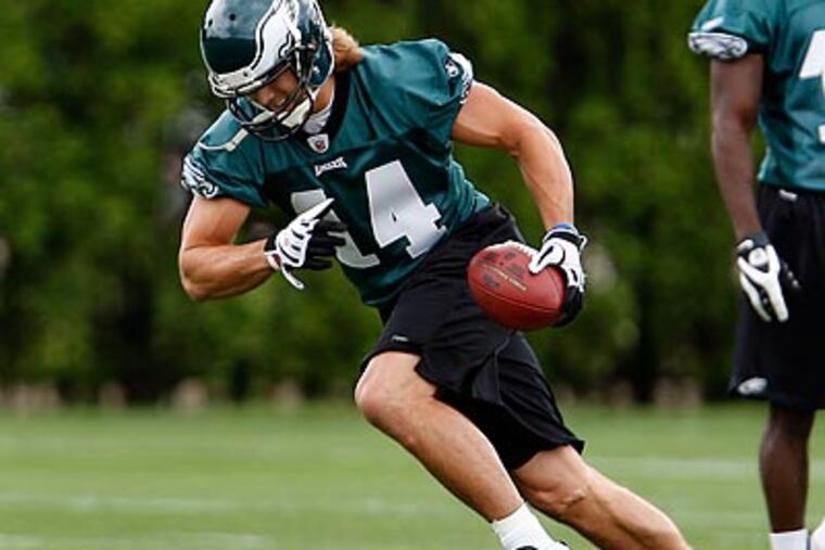 Riley Cooper could compete with Hank Baskett for a role as a big target. (David Maialetti/Staff file photo)