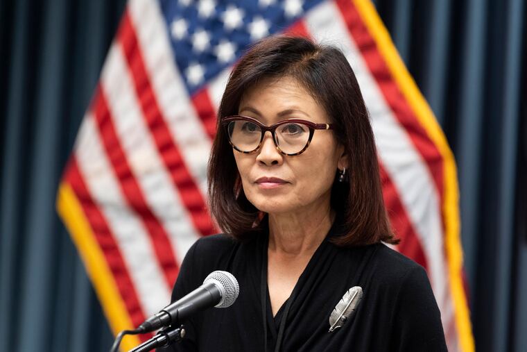 In this Nov. 5, 2020 photo, Michelle Steel participates in a news conference in Santa Ana, Calif. California is a heavily Democratic state, but the Republican Party retains pockets of strength in U.S. House districts that will be among the country's marquee elections in the fight to control Congress. Steel, a South Korean immigrant, is hoping to win another term in Congress.