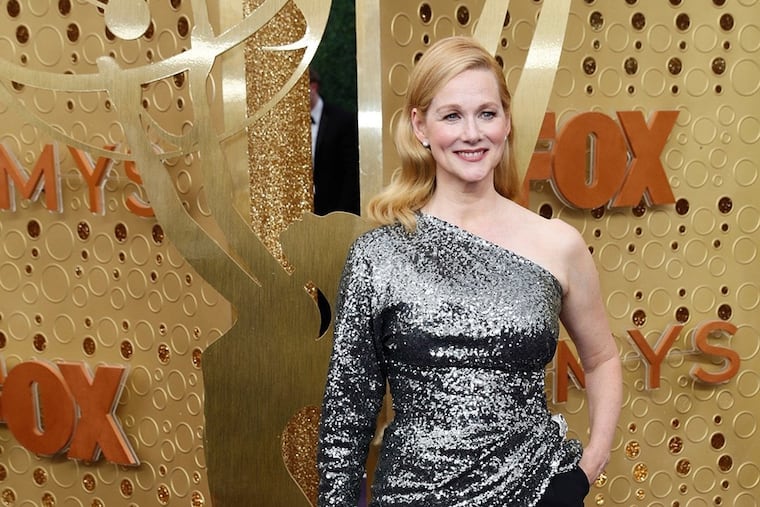 Laura Linney, seen here at the Emmy Awards in September, is now starring in the stage adaptation of Elizabeth Strout's "My Name is Lucy Barton"