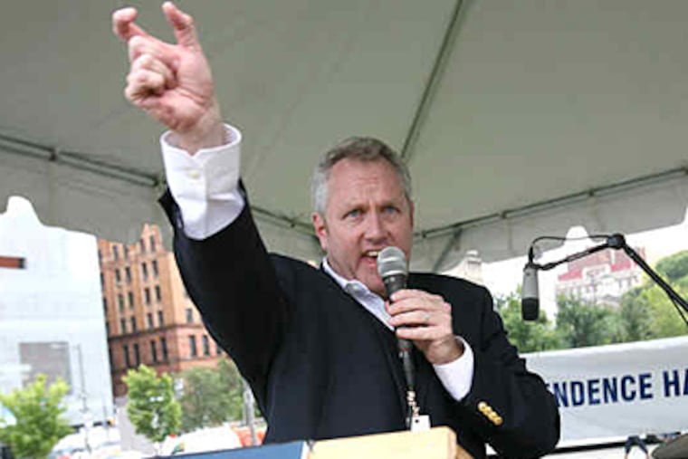 Andrew Breitbart railed against what he said were false allegations of racism within the tea-party movement. (Charles Fox / Staff)