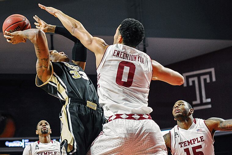 Temple's Obi Enechionyia. (John Geliebter/USA Today Sports)