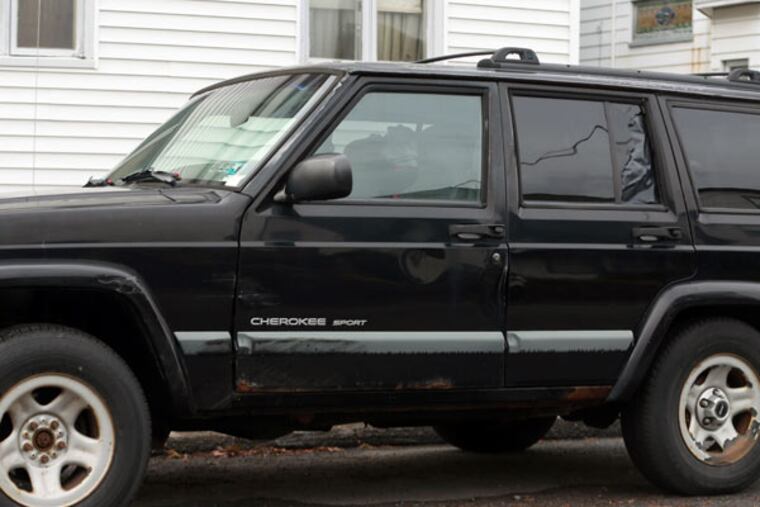 The 1999 Jeep that Attorney General Kathleen Kane's SUV hit early on the morning of Oct. 21 in Dunmore, Lackawanna County.