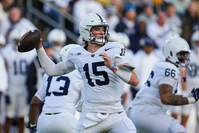 Penn State quarterback Drew Allar, a junior, has received some first-round NFL draft grades.