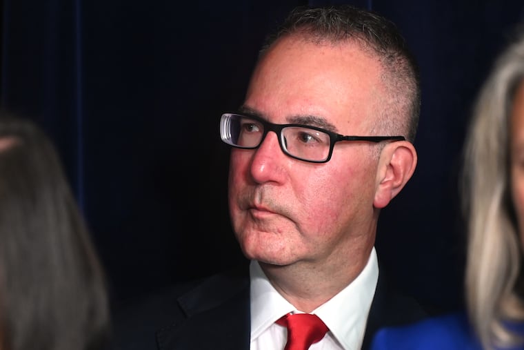 Richard Schaffer attends a July 29, 2026 press conference by Montgomery County District Attorney Kevin Steele to announce charges in connection with two assaults in Cheltenham High School.