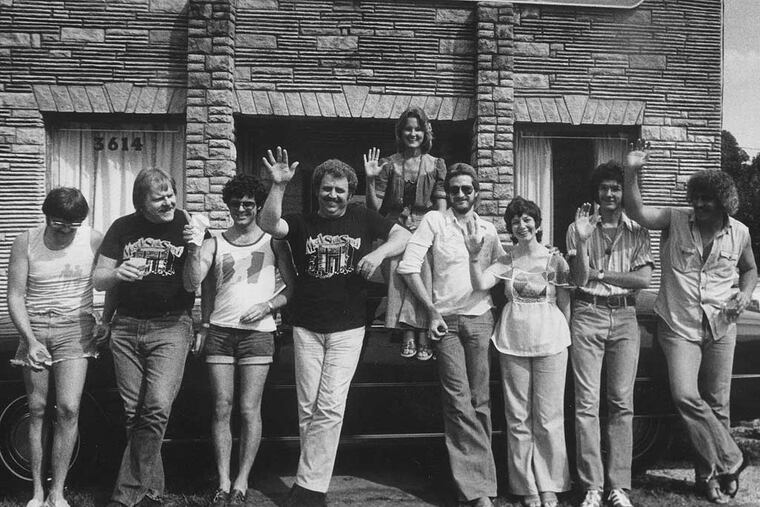 L to R Roger Hawkins, Barry Beckett, David Hood, Jimmy Johnson, Carol Buckins, Steve Melton, Diane Butler, Pearce Pettus and Bobby Heathcote
