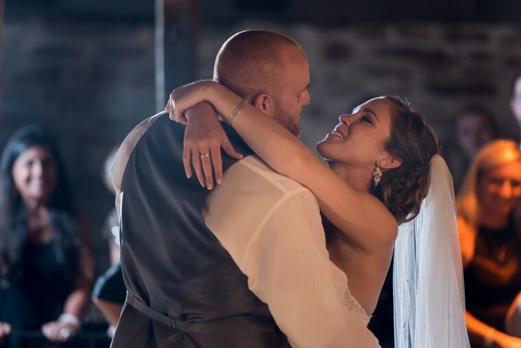 Bride and groom Frankie Hughes and Lindsey McKee.