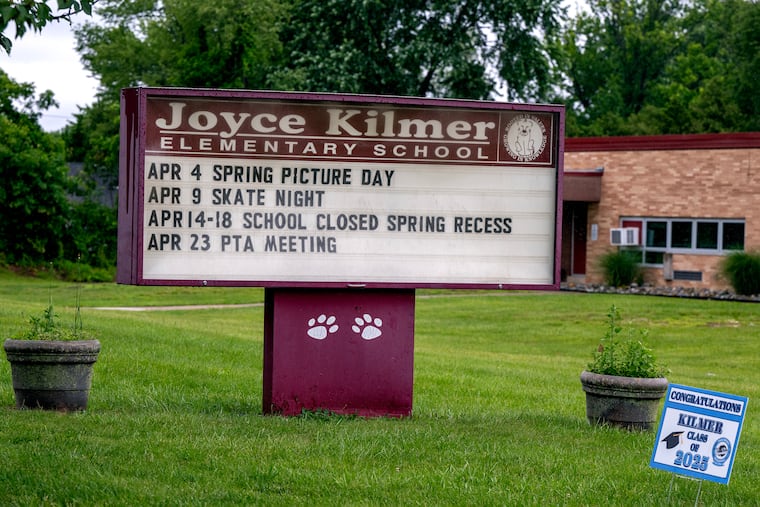 Joyce Kilmer Elementary in Cherry Hill in May.