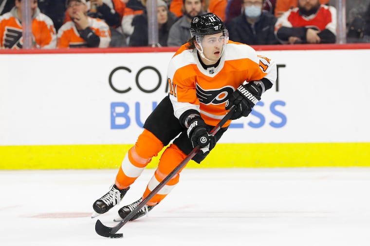 Travis Konecny has scored just twice in 23 games but are his fortunes about to turn?