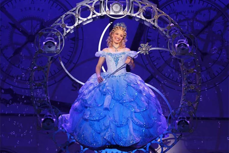 Jenn Gambatese as Glinda . "Wicked's" basic issue is not the easy good versus evil, but the realm of moral ambiguity we inhabit, in Oz or not. (JOAN MARCUS)
