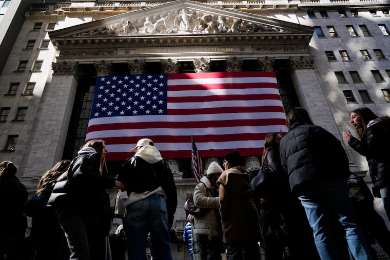 The New York Stock Exchange is seen in New York, Wednesday, Feb. 26, 2025.