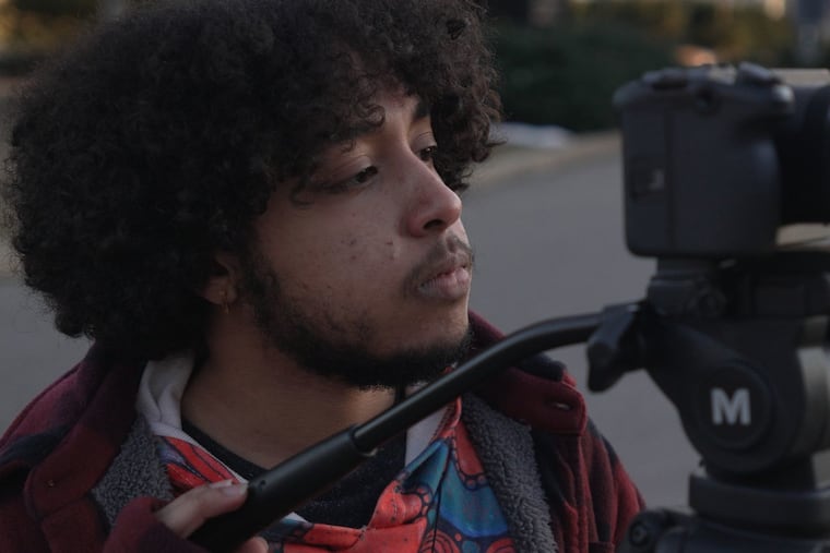 Ethan Rodriguez during production of the documentary, "Run, Hide, Fight: Growing up under the gun."