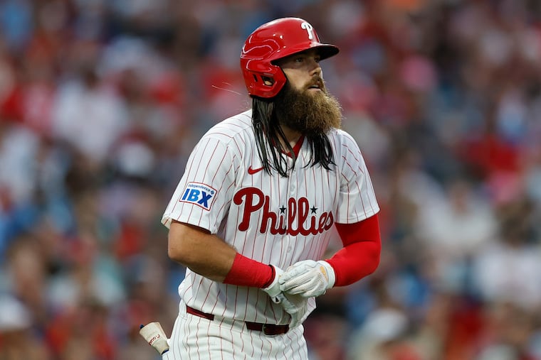 Brandon Marsh joined the Phillies through a deal with the Angels at the 2022 trade deadline.