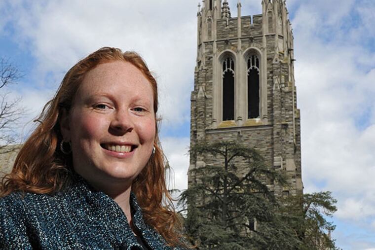Maura Cunningham, 31, is a 2004 graduate of St. Joseph's University and a Chinese History doctoral candidate at University of California, Irvine. ( CLEM MURRAY / Staff Photographer )