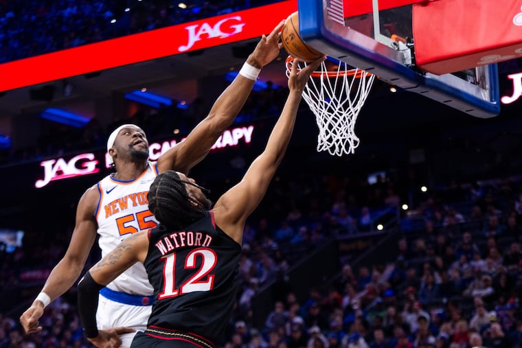 Ariel Hukporti (left) will join a Sixers team with serious title hopes after winning a championship with the Knicks in 2026.