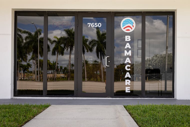 A business that offers Affordable Care Act insurance services in Miami in October.