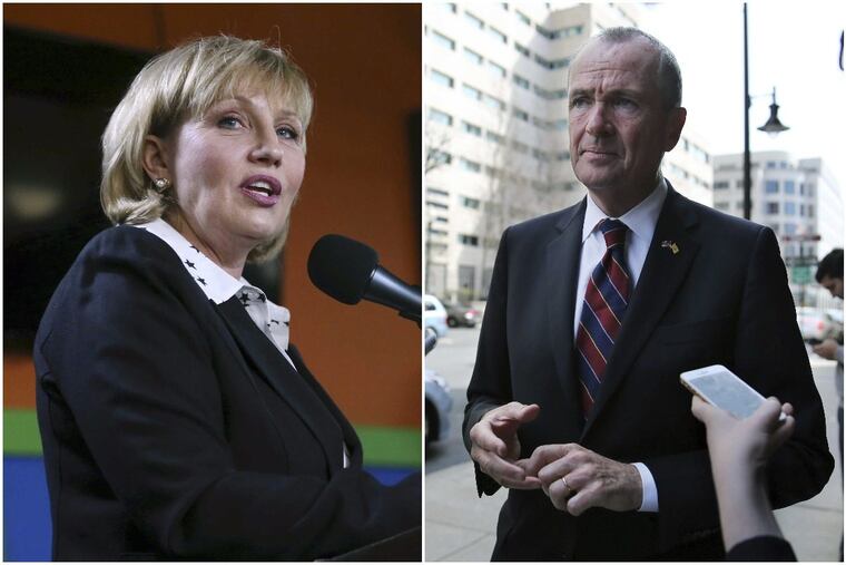 Republican gubernatorial nominee Kim Guadagno and Democratic nominee Phil Murphy squared off in their first debate Tuesday.