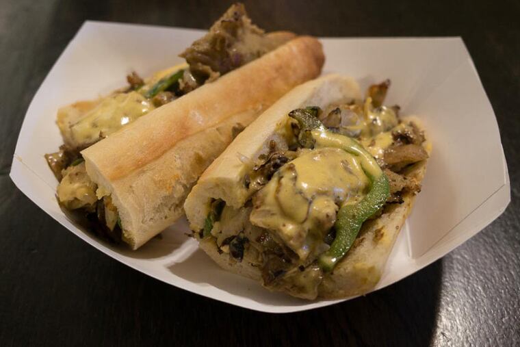 The 2014 Best Vegan Cheesesteak in Philly winner, from Blackbird Pizzeria. ( Colin Kerrigan / Philly.com )