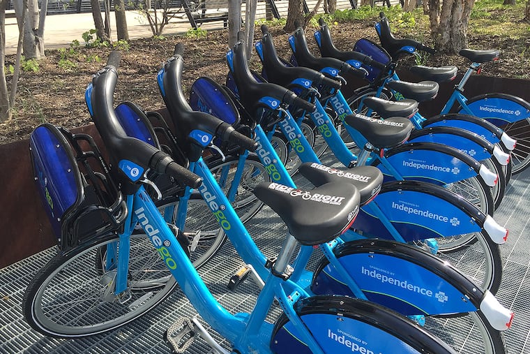 Some of the Indego fleet.