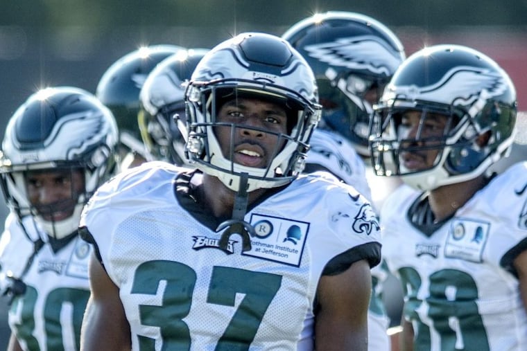 Eagles cornerback C.J. Smith at practice this week.