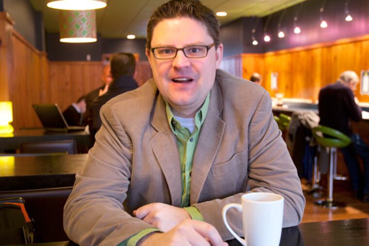 South Jersey author Evan Roskos. (Ed Hille / Staff Photographer)