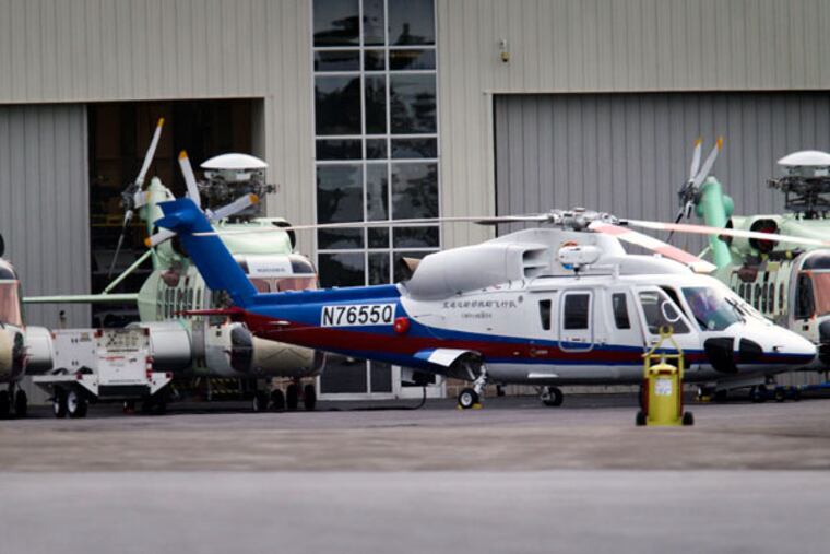 The Siskorsky plant in Coatesville. (LAURENCE KESTERSON / For The Inquirer)
