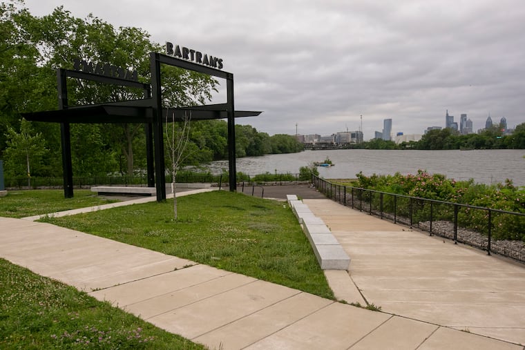 Bartram's Gardens access to the Schuylkill River at 56th Street in Southwest Philadelphia.