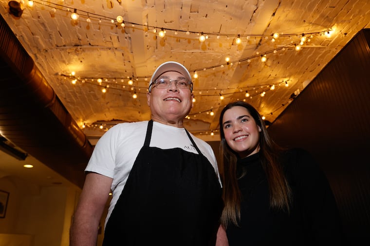 Autana partners Levi Hernández, the chef, and his daughter María-José Hernández in the Ardmore restaurant on Jan. 26, 2023.