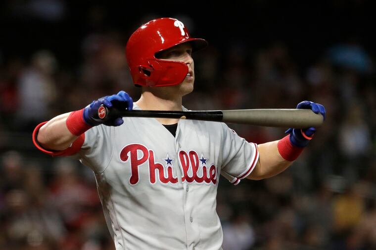 Corey Dickerson at the plate on Wednesday night.