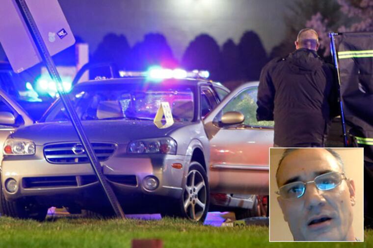 Police say a man was fatally shot in Drexel Hill after he attempted to run them down with his vehicle. The man, according to a law enforcement source, was identified as Joseph A. Pacini (pictured).