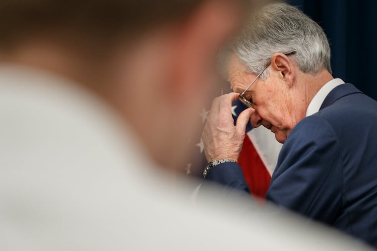 Federal Reserve Chair Jerome Powell on Tuesday, March 3, 2020, The Fed is widely expected to cut its benchmark interest rate by a half-percentage point in an effort to support the economy in the face of the spreading coronavirus. (AP Photo/Jacquelyn Martin)