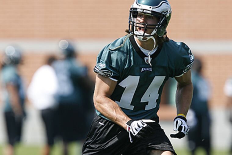 The Eagles have reached a four-year deal with fifth-round draft pick Riley Cooper. (AP Photo/Brian Garfinkel)