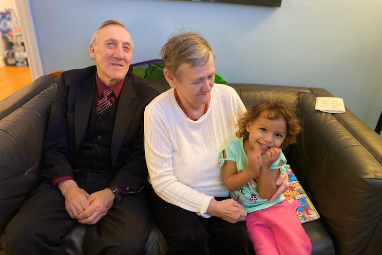 Julie Ostrowski with her beloved grandparents, Pawel Ostrowski and Krystyna Ostrowska in January 2020, the last time the whole family was together before the pandemic hit. (NOTE: grandparents use gendered surnames so spelling here is CQ.)
