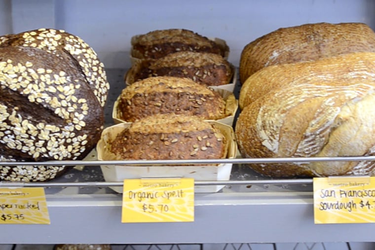 Bread on the shelf at Metropolitan Bakery January 6, 2014. Wendy Born and James Barrett opened the bakery 20 years ago in a small shop just off Rittenhouse Square, trying to sell the idea of artisan bread to a city where bread meant Amoroso's hoagie rolls. (TOM GRALISH / Staff Photographer)