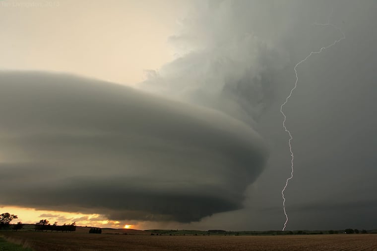 A tornado supercell in Nebraska on May 26, 2013.
