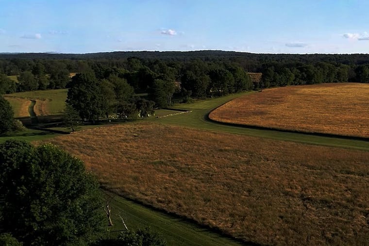 A view of the 800-acre historic Hopewell farm in Hopewell Township, Mercer County, N.J., that members of the Johnson family donated for preservation to the D&R Greenway Land Trust.