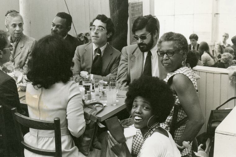 Constance Garcia-Barrio (bottom right) with her mother ( top right) celebrating her completion of a University of Pennsylvania Ph.D. in romance languages in 1975.