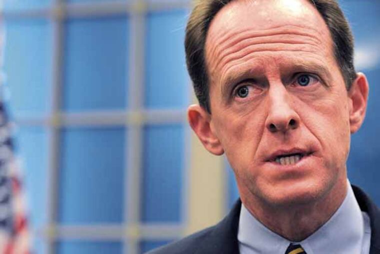 At the Lower Merion Township building in Ardmore Senator Pat Toomey visited to talk about his Had Enough services program. ( Sharon Gekoski-Kimmel / Staff Photographer ) Dec. 19, 201.