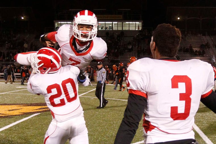 Delsea, winner of the South Jersey Group 3 championship on Saturday, its second straight title, would jump two rungs, from the Royal Division to the National.