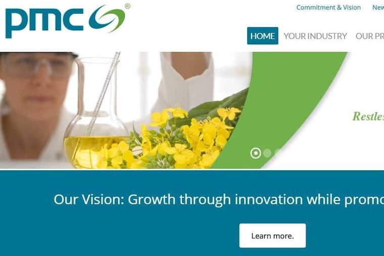 A view of the PMC Group website.