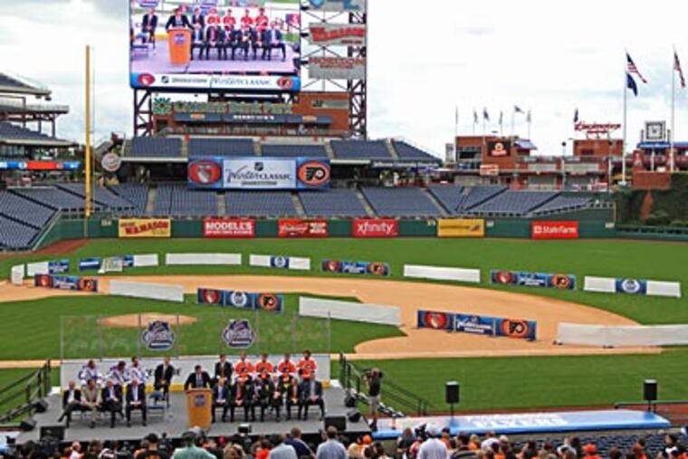 The Flyers will host the 2012 Winter Classic at Citizens Bank Park against the Rangers. (Michael Bryant/Staff Photographer)