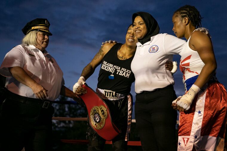 Acting police commissioner Christine Coulter, left, Brittanie Crocket (center).