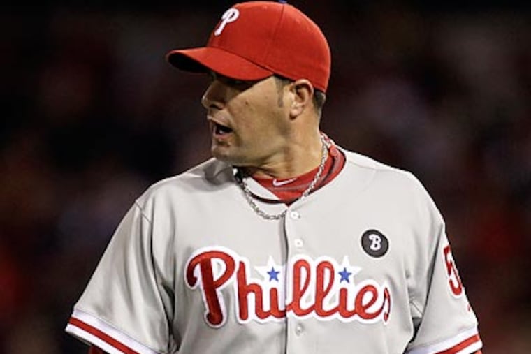 "It's pretty tough right now for us," Charlie Manuel admitted after the Phillies' loss last night. (Jeff Roberson/AP)