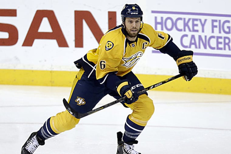 Predators defenseman Shea Weber. (Mark Humphrey/AP)